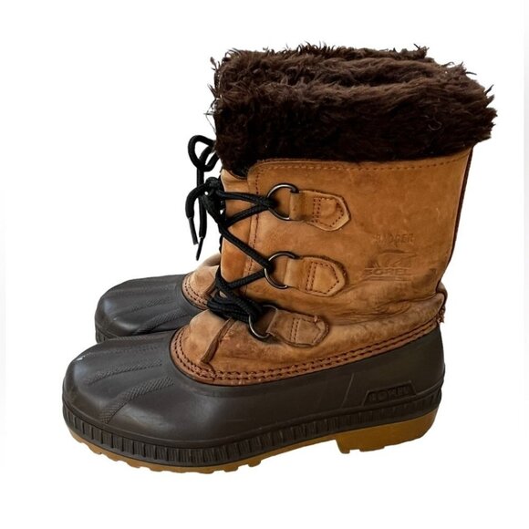 Sorel Badger Winter Boots- Youth size 4 - Picture 1 of 12